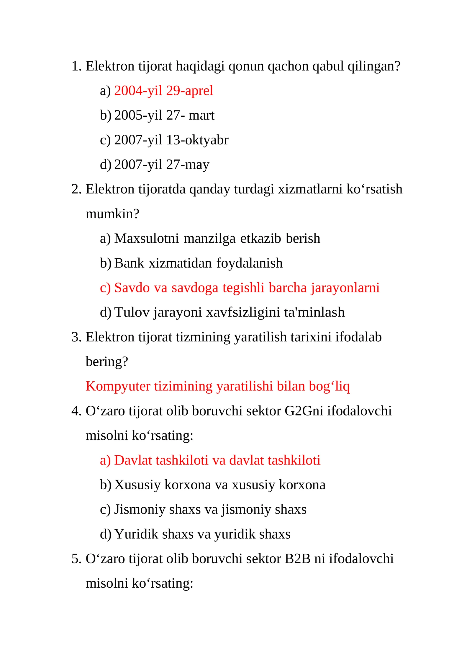 Elektron tijorat yakuniy