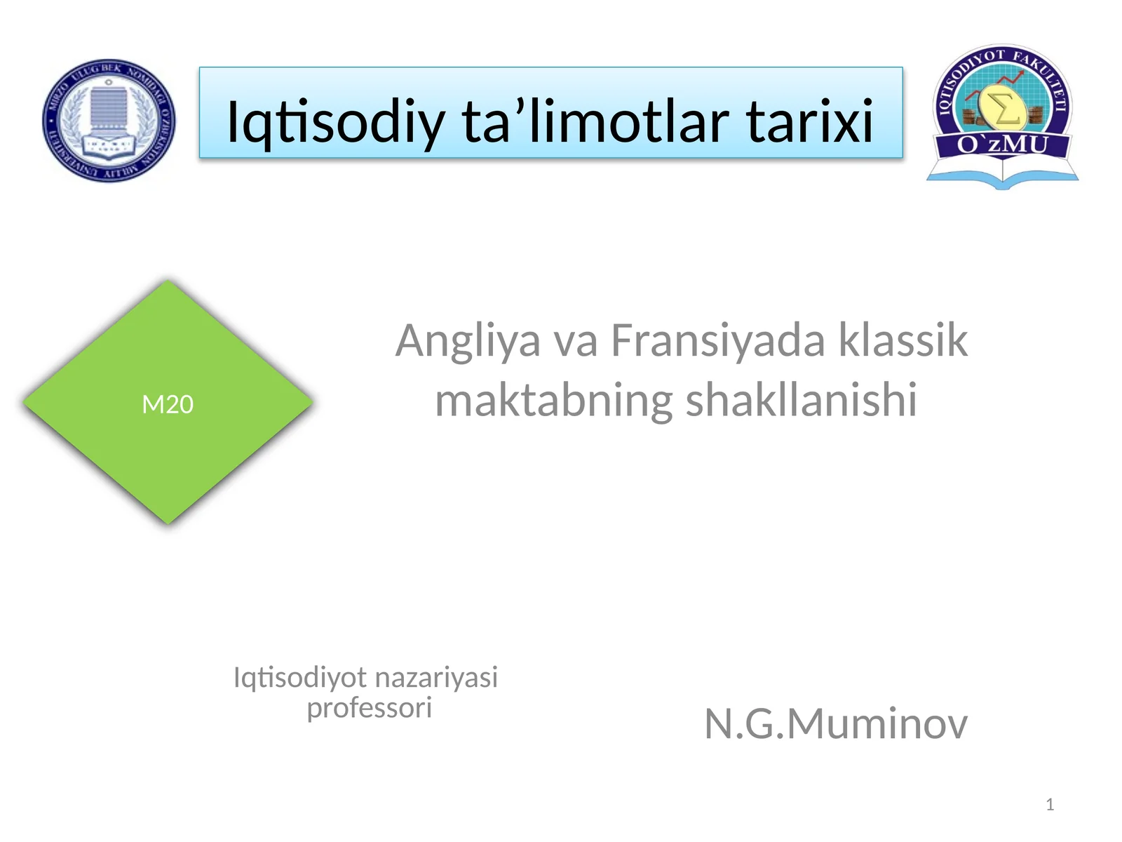 Angliya va Fransiyada klassik maktabning shakllanishi