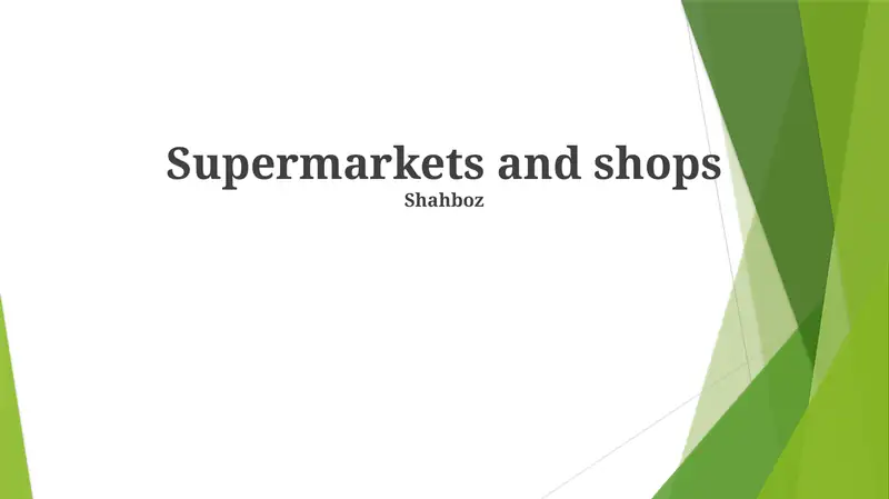 Modern trends in trade, development of supermarkets and shops, use of artificial intelligence-based inventory management systems in over 5000 stores worldwide, optimization of costs, introduction of contactless payment systems