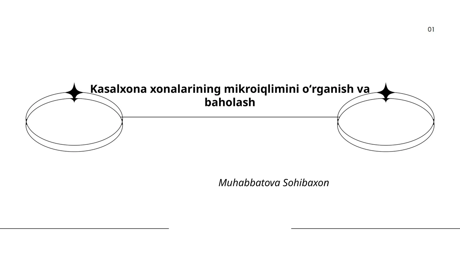 Kasalxona xonalarining mikroiqlimini oʻrganish va baholash