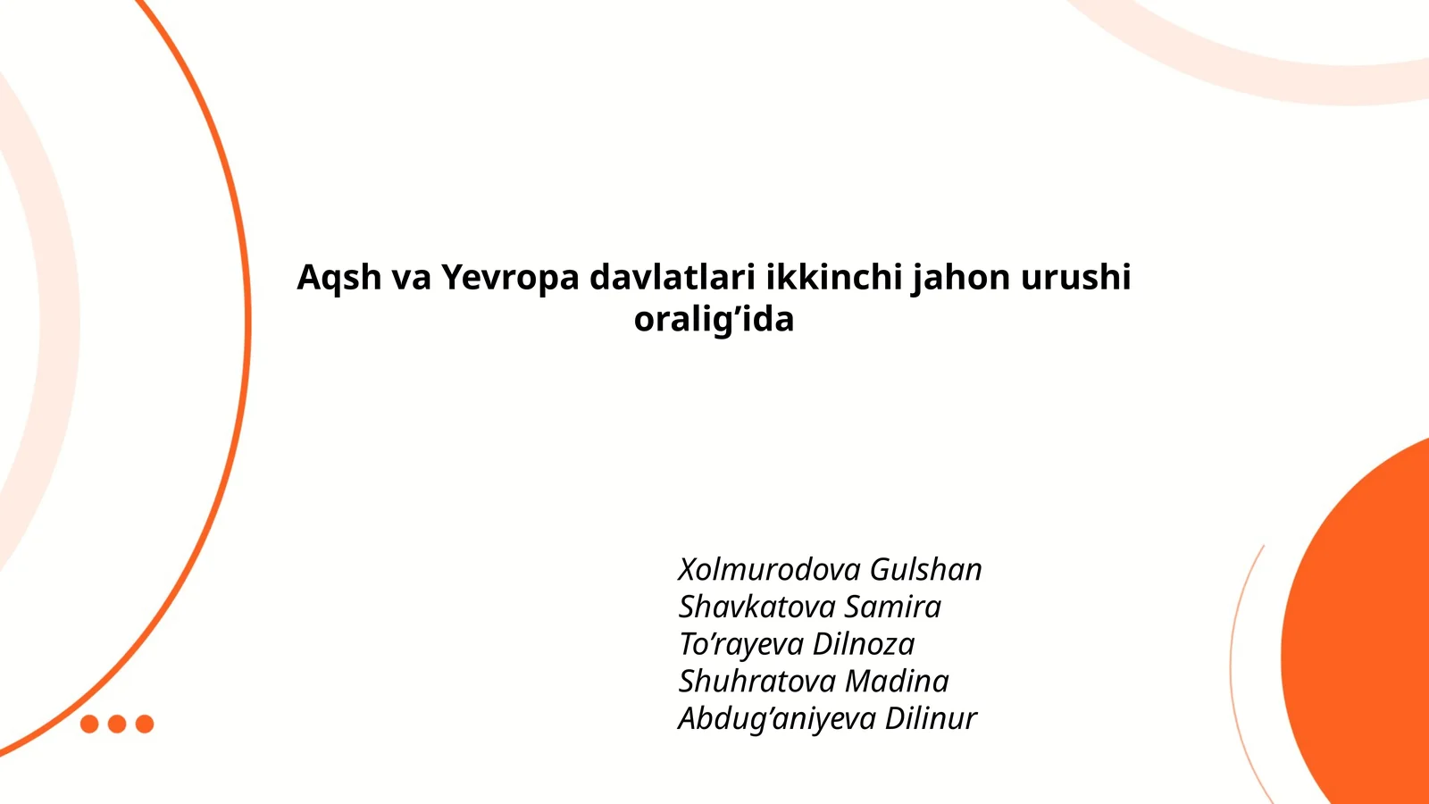 Versal tinchlik shartnomasi va uning oqibatlari