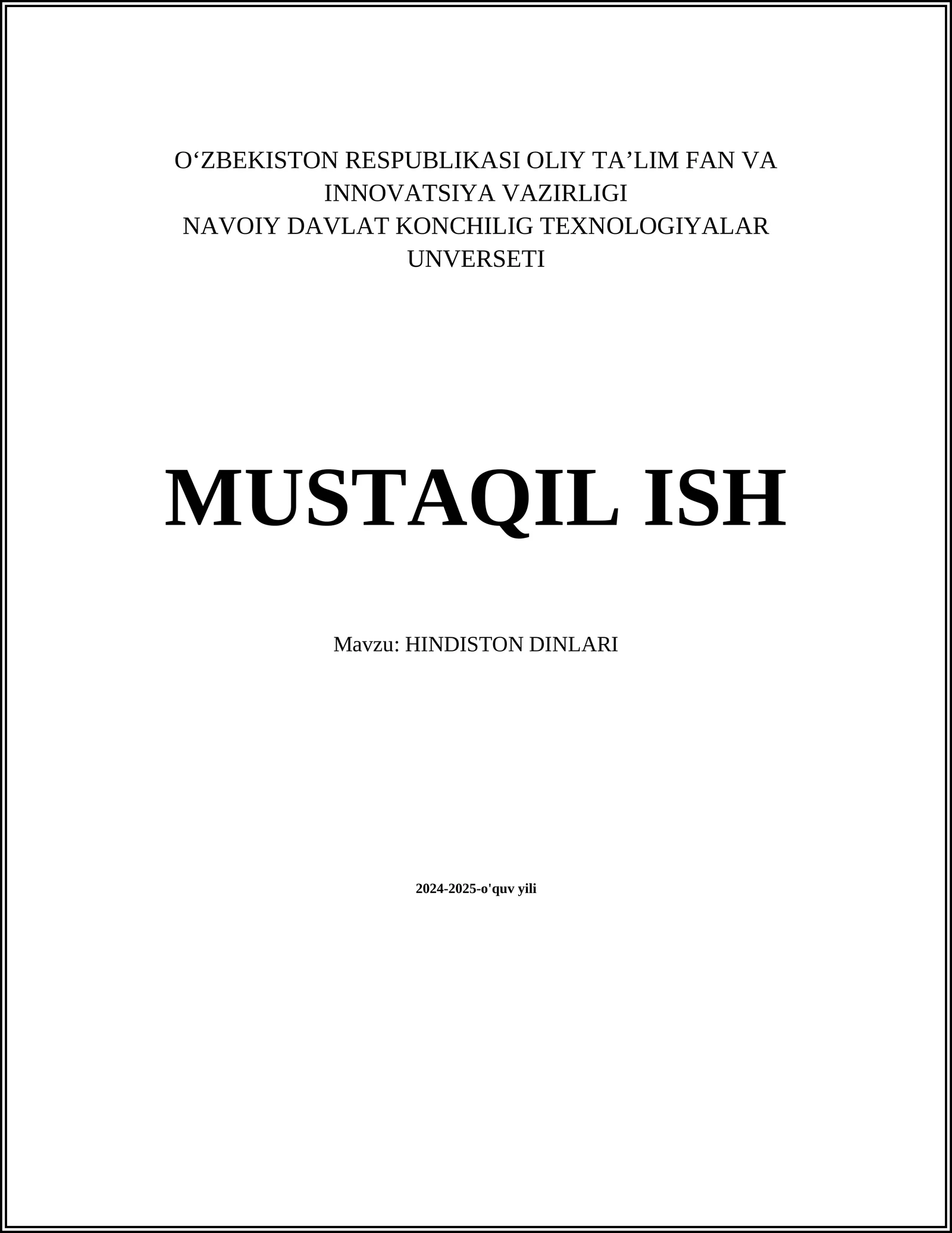 HINDISTON DINLARI