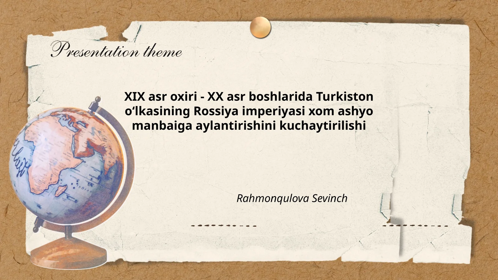 Rossiya imperiyasining Turkistonda paxta yetishtirishni ragʻbatlantirish siyosati