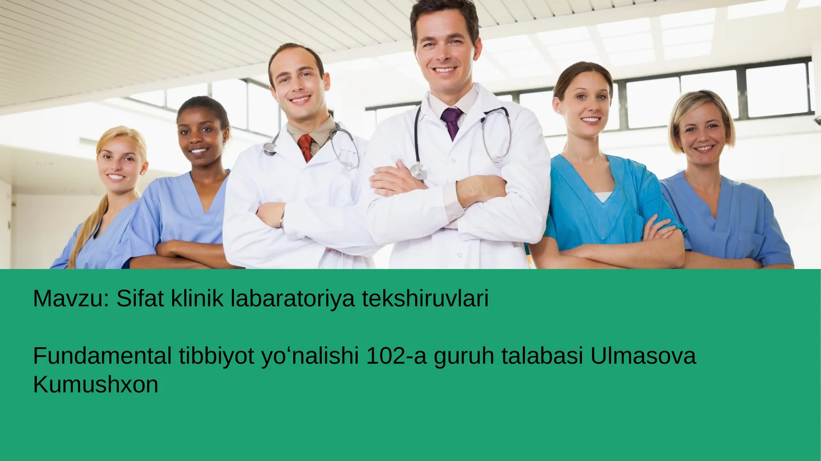 Fundamentaltibbiyot yoʻnalishi 102-agur uhtalabasi