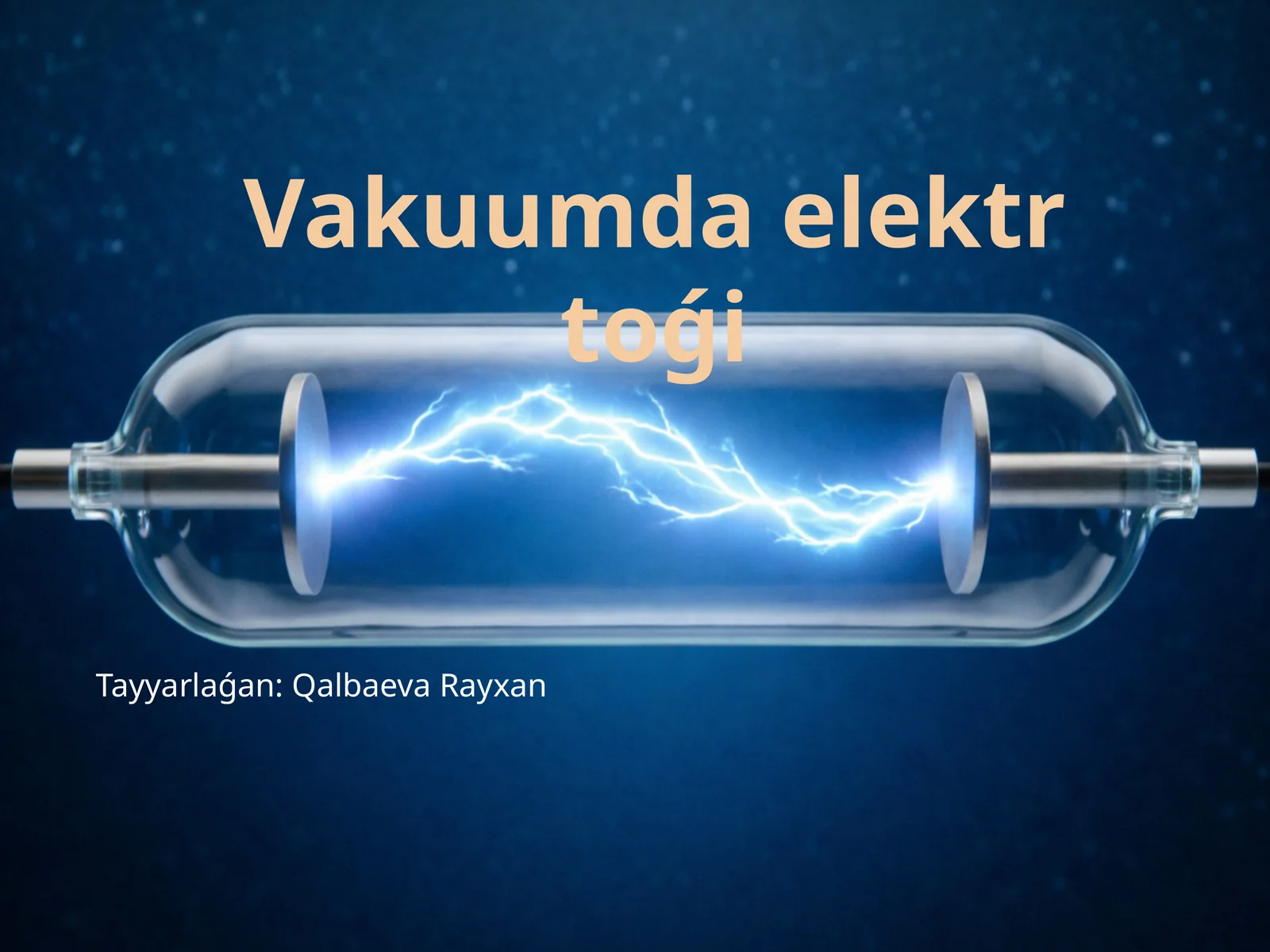 Vakuumda elektr toǵi