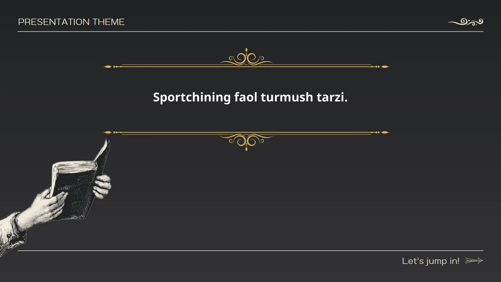 Sportchining faol turmush tarzi