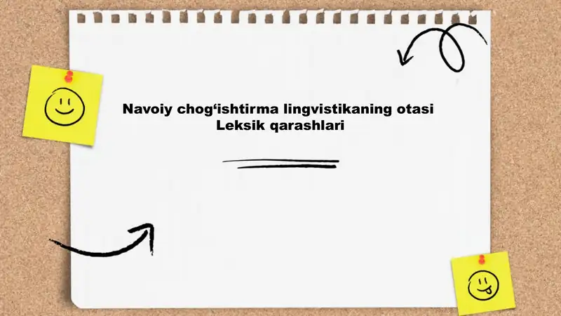 Navoiy chog‘ishtirma lingvistikaning otasi