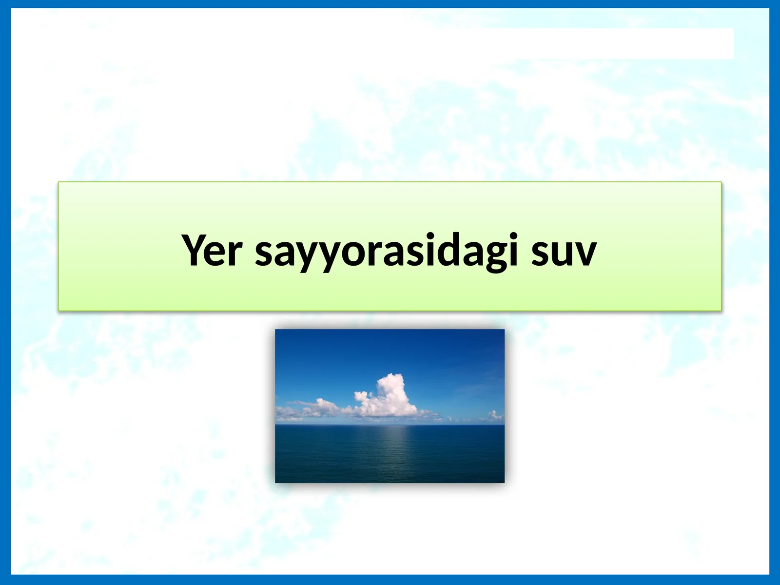 Yersayyorasidagisuv
