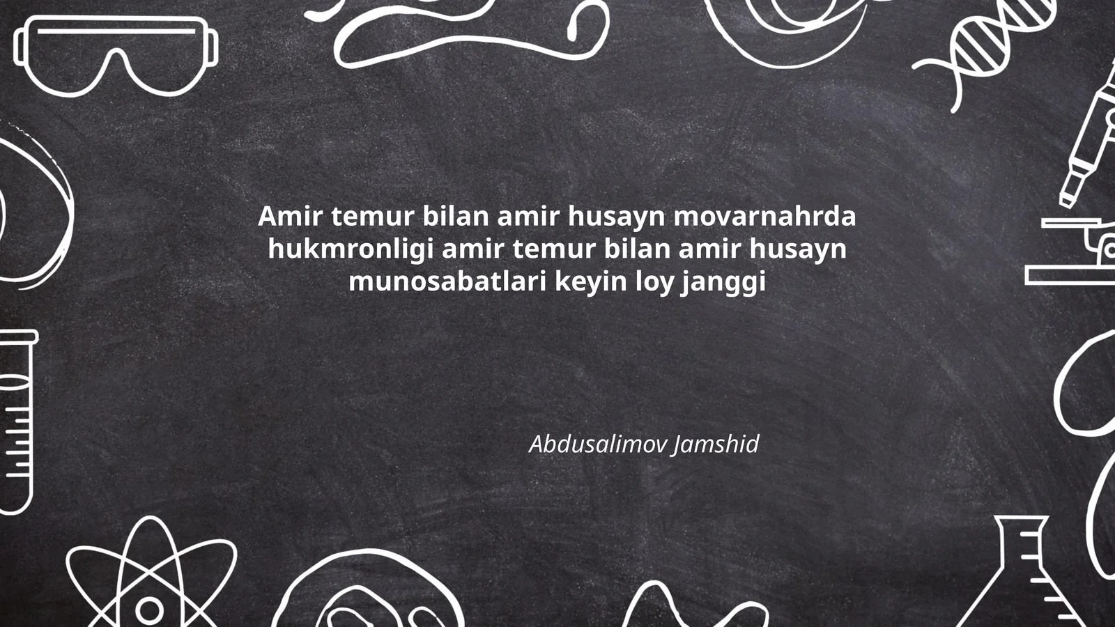 Amir Temur bilan Amir Husayn movarnahrda