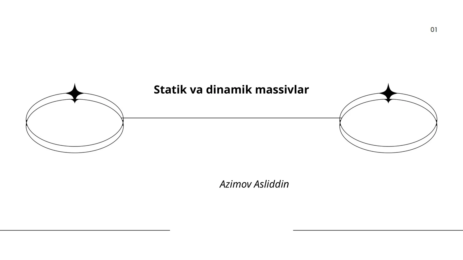 Statik va dinamik massivlar