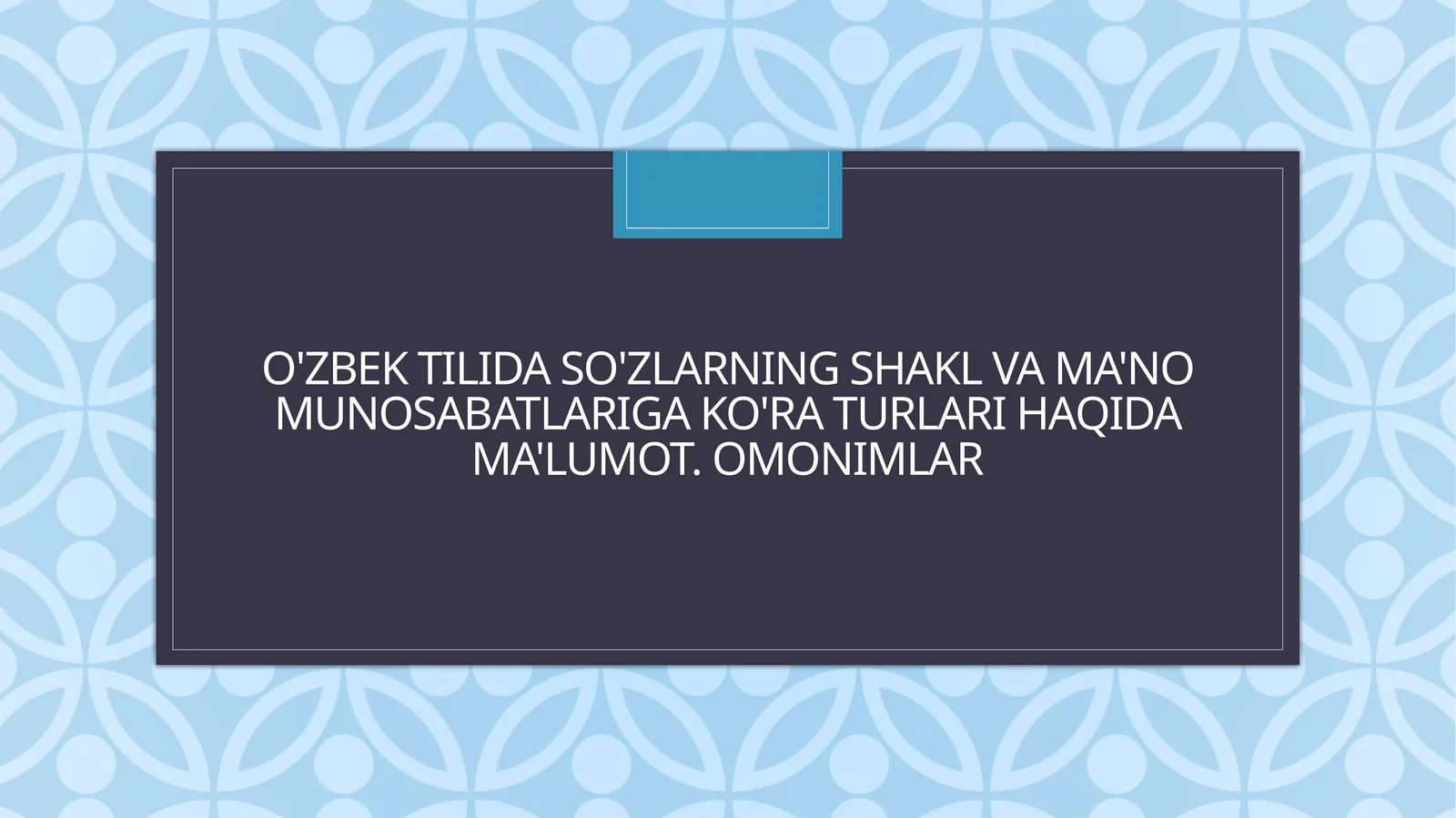 Omonimlar