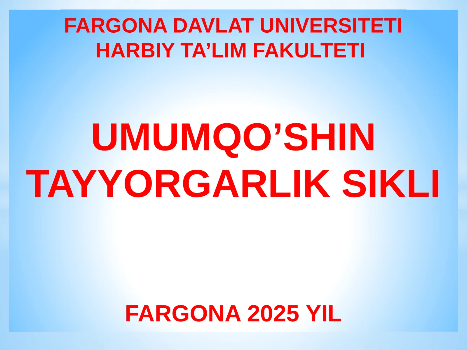 Shartli dushman piyoda rotasi hujumda