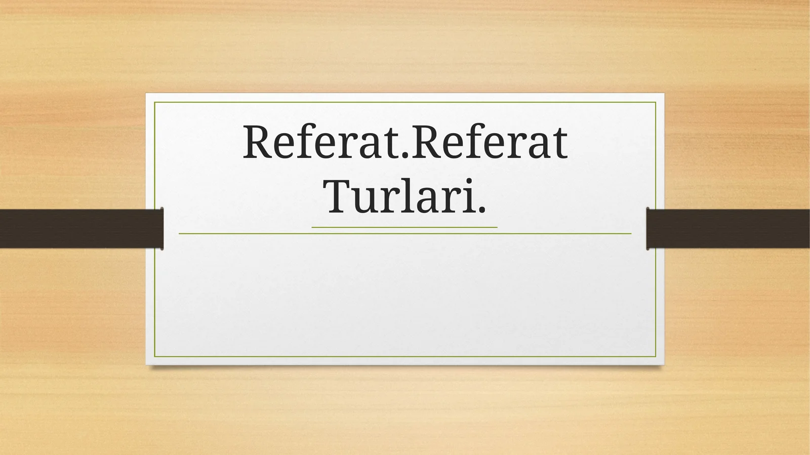 Referat Referat Turlari