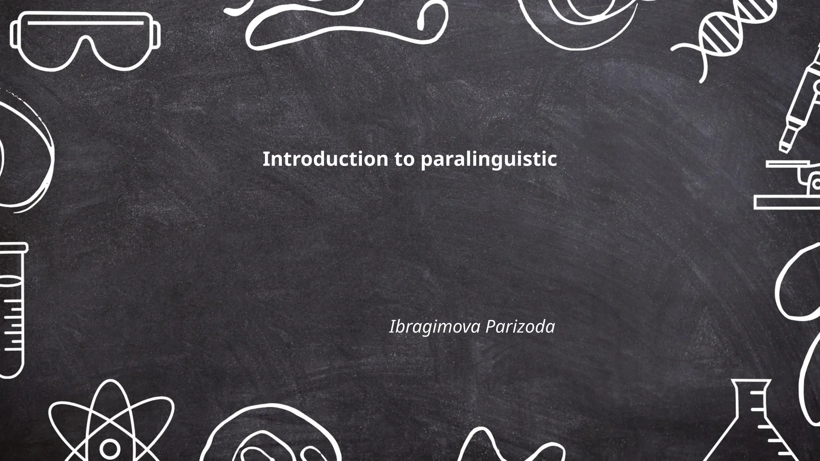 Introduction to paralinguistic