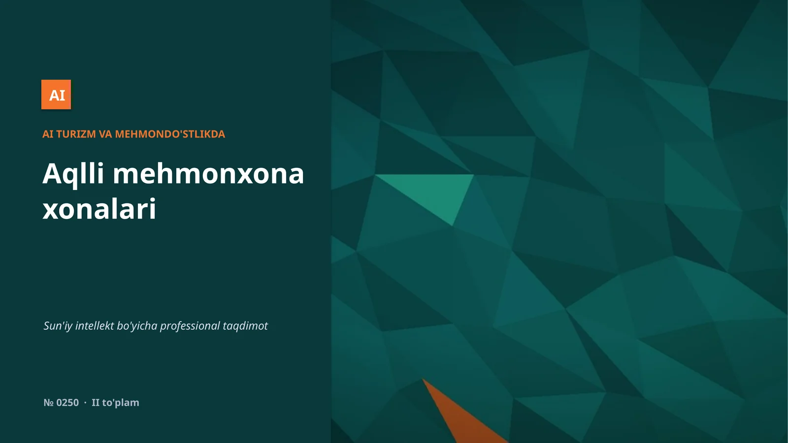 Aqlli mehmonxona xonalari