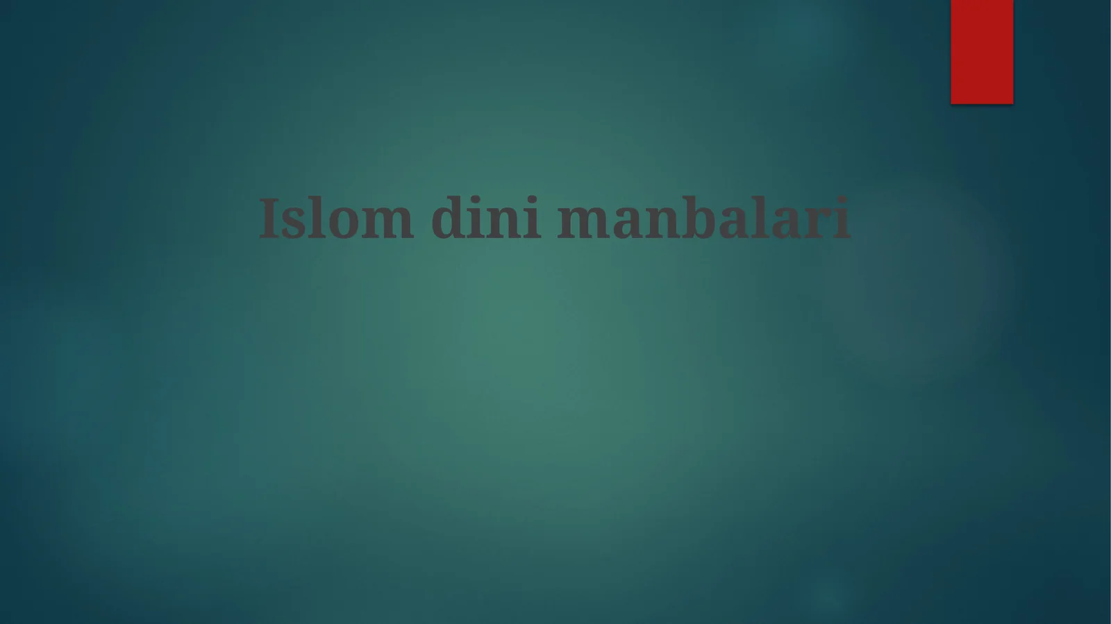 Islomdinimanbalari