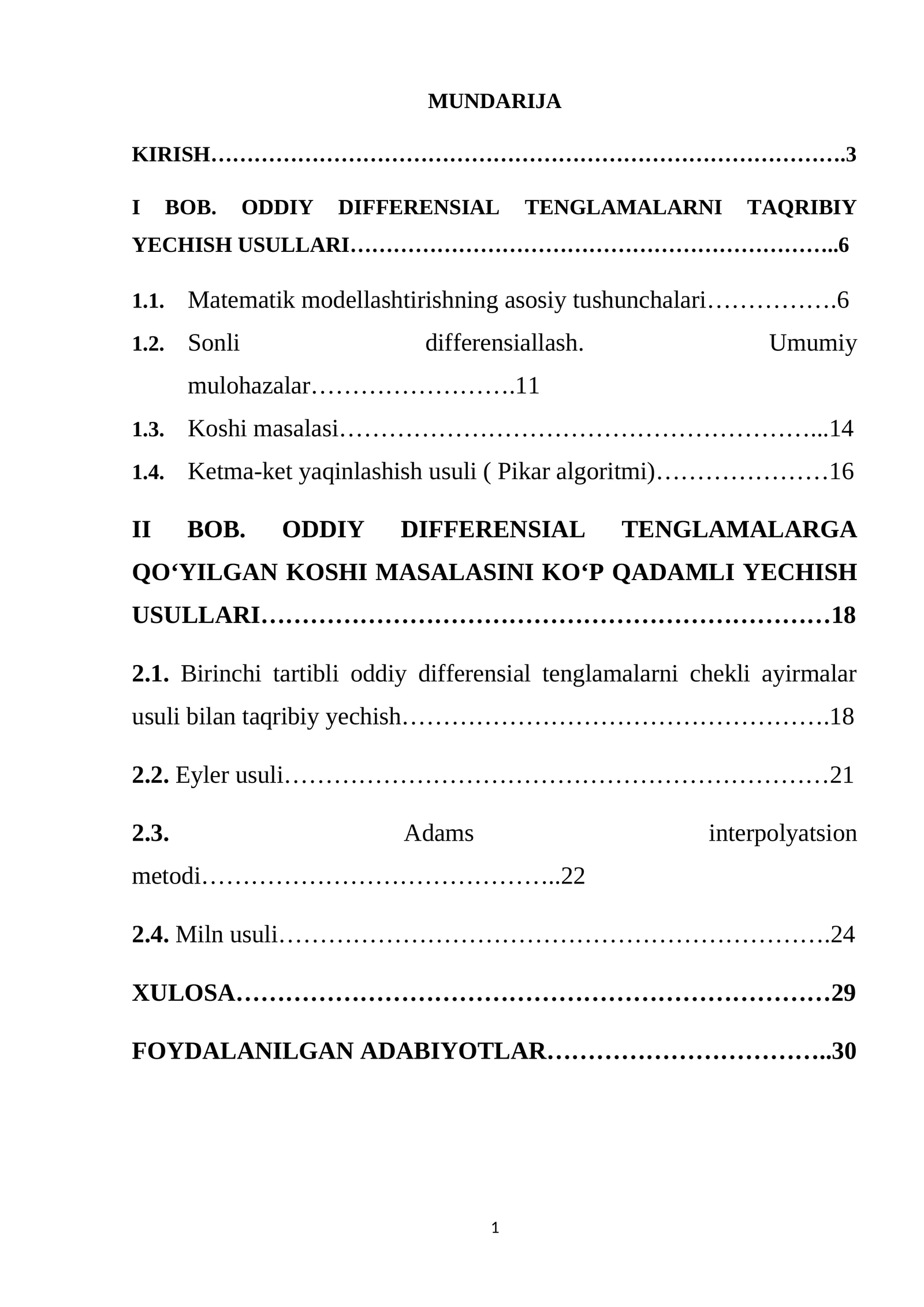 Differential tenglamalar
