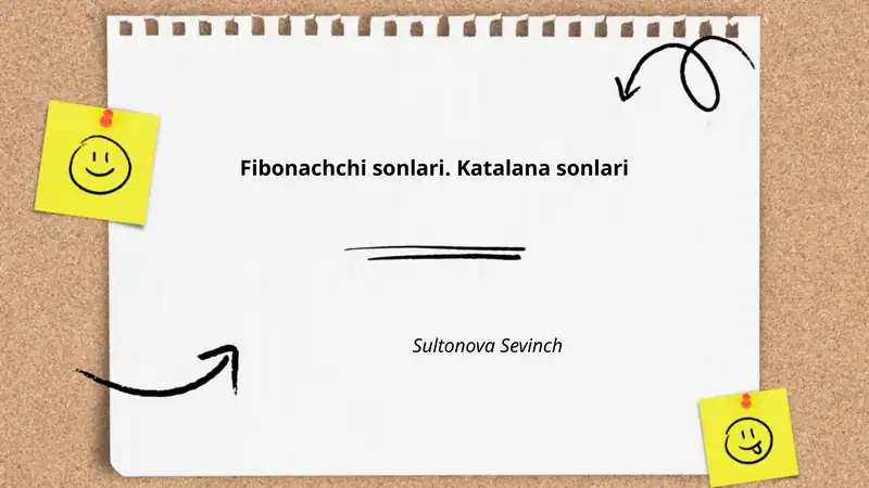 Fibonachchi sonlari. Katalana sonlari