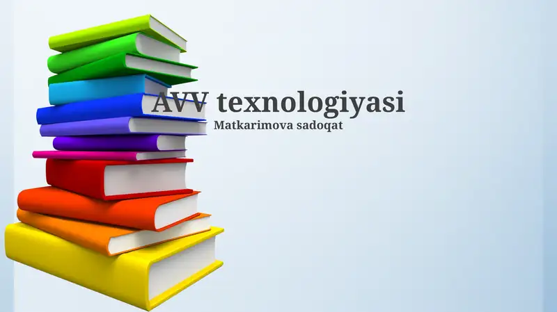 AVV Texnologiyasi