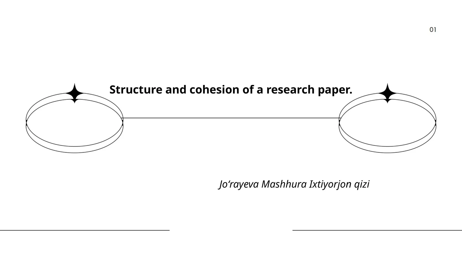 Structure and cohesion of a research paper