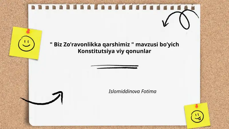 Biz Zoʼravonlikka qarshimiz