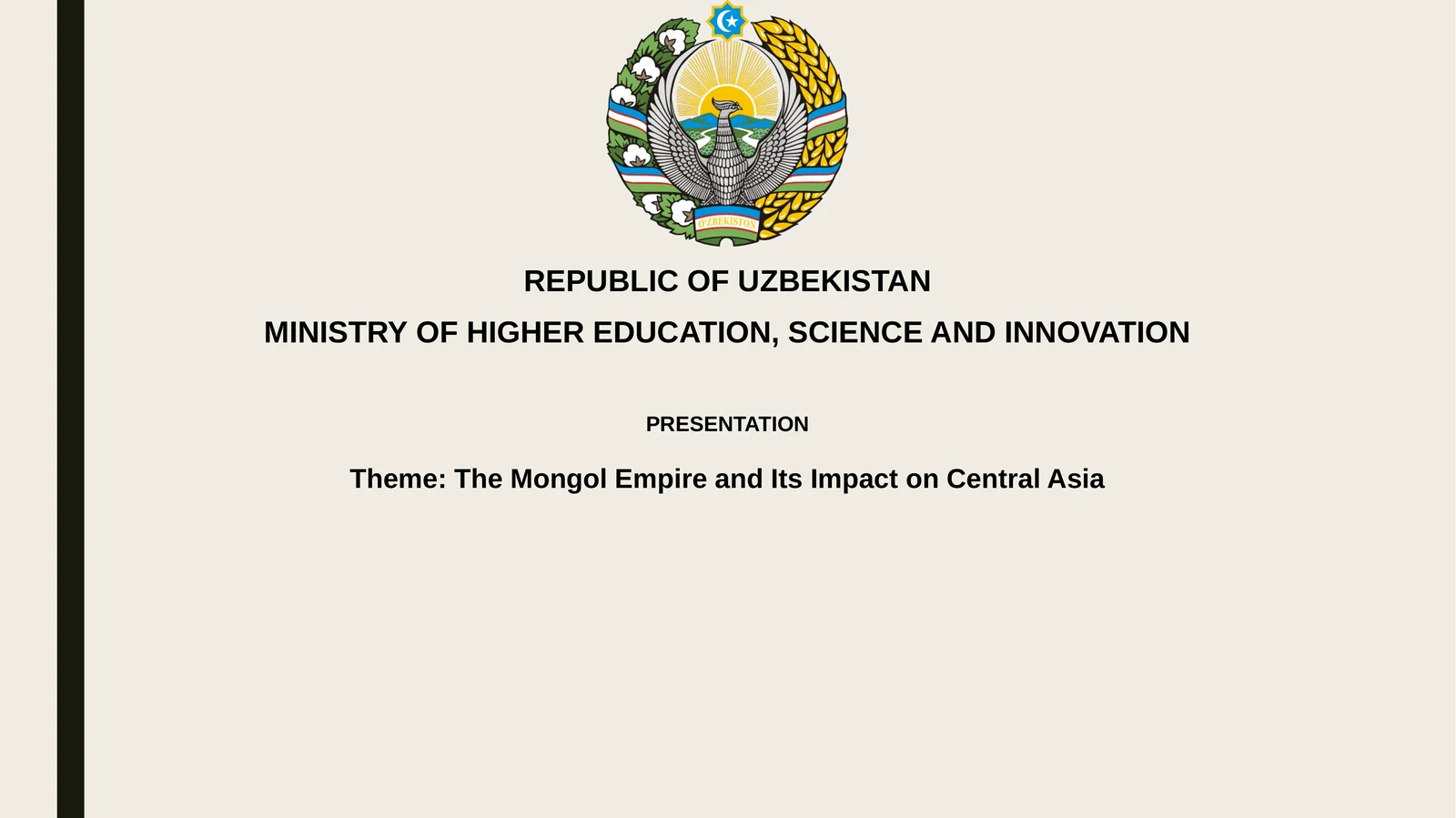 The Mongol Empire and Its Impact on Central Asia