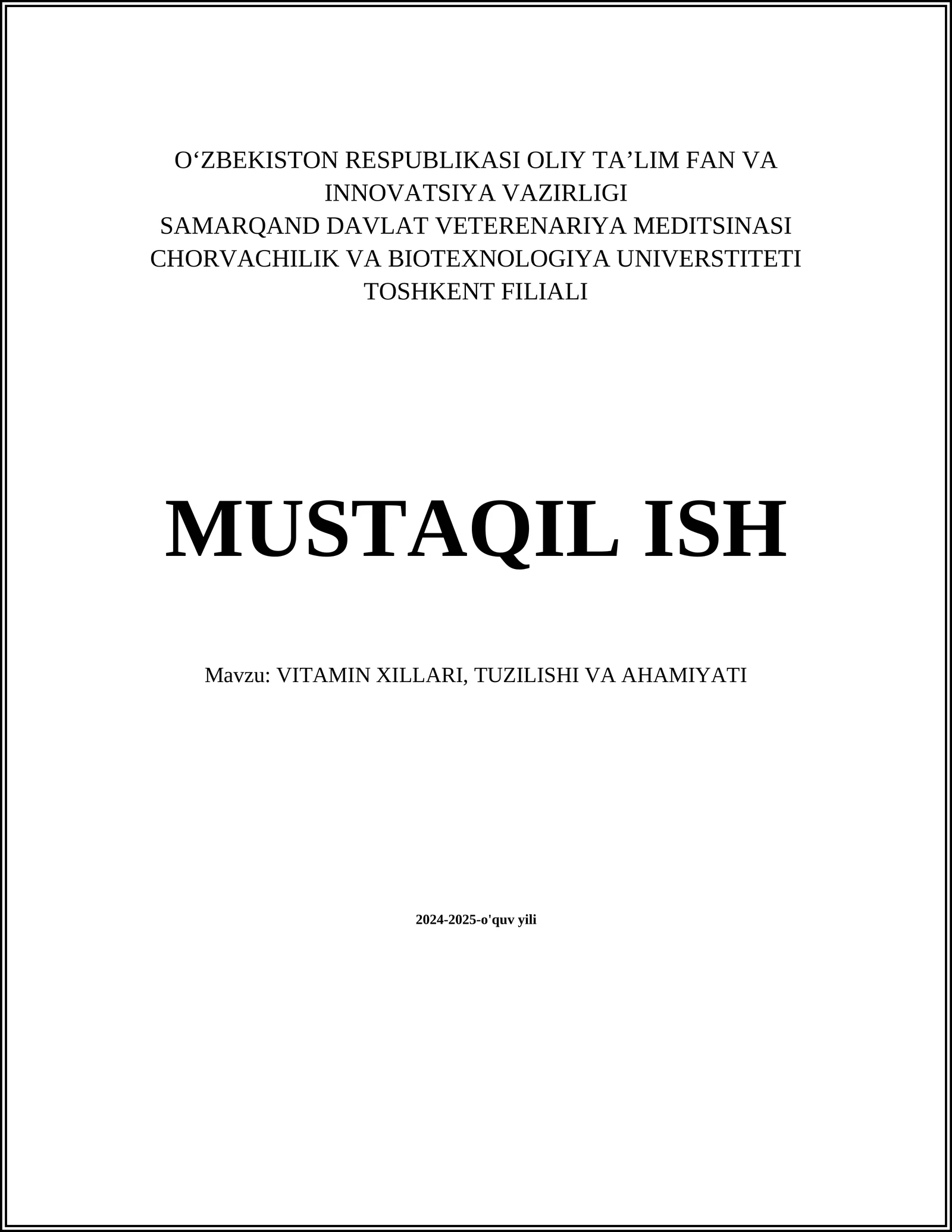 Vitamin Xillari, Tuzilishi va Ahmiyat