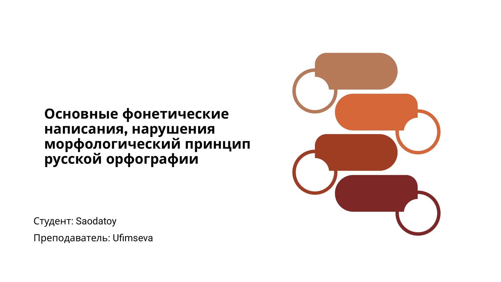 Основные фонетические написания