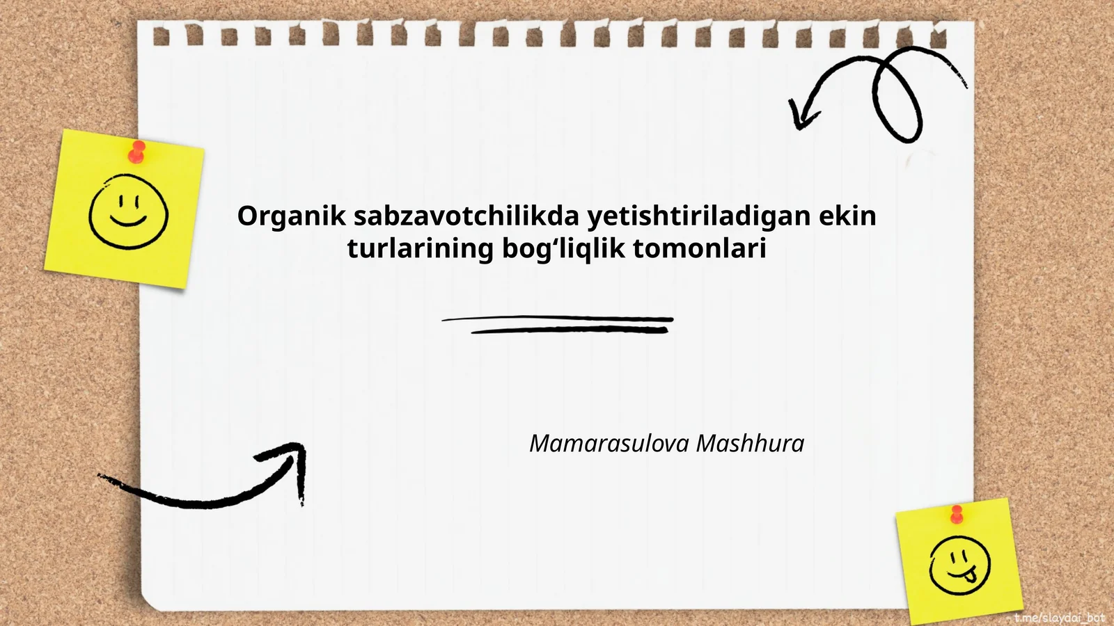 Organik sabzavotchilikda yetishtiriladigan ekin turlarining bogʻliqlik tomonlari