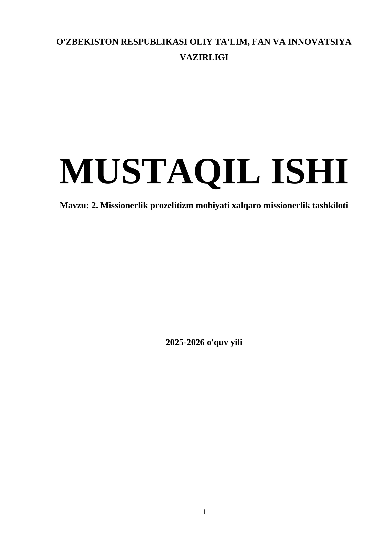 Missionerlik prozelitizm mohiyati xalqaro missionerlik tashkiloti