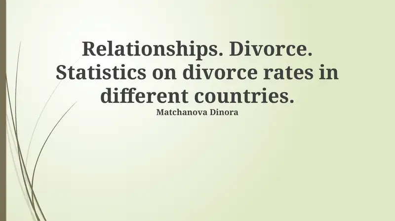 Statistics Rwanda Divorce Record Global Divorce Trends: A Statistical Overview