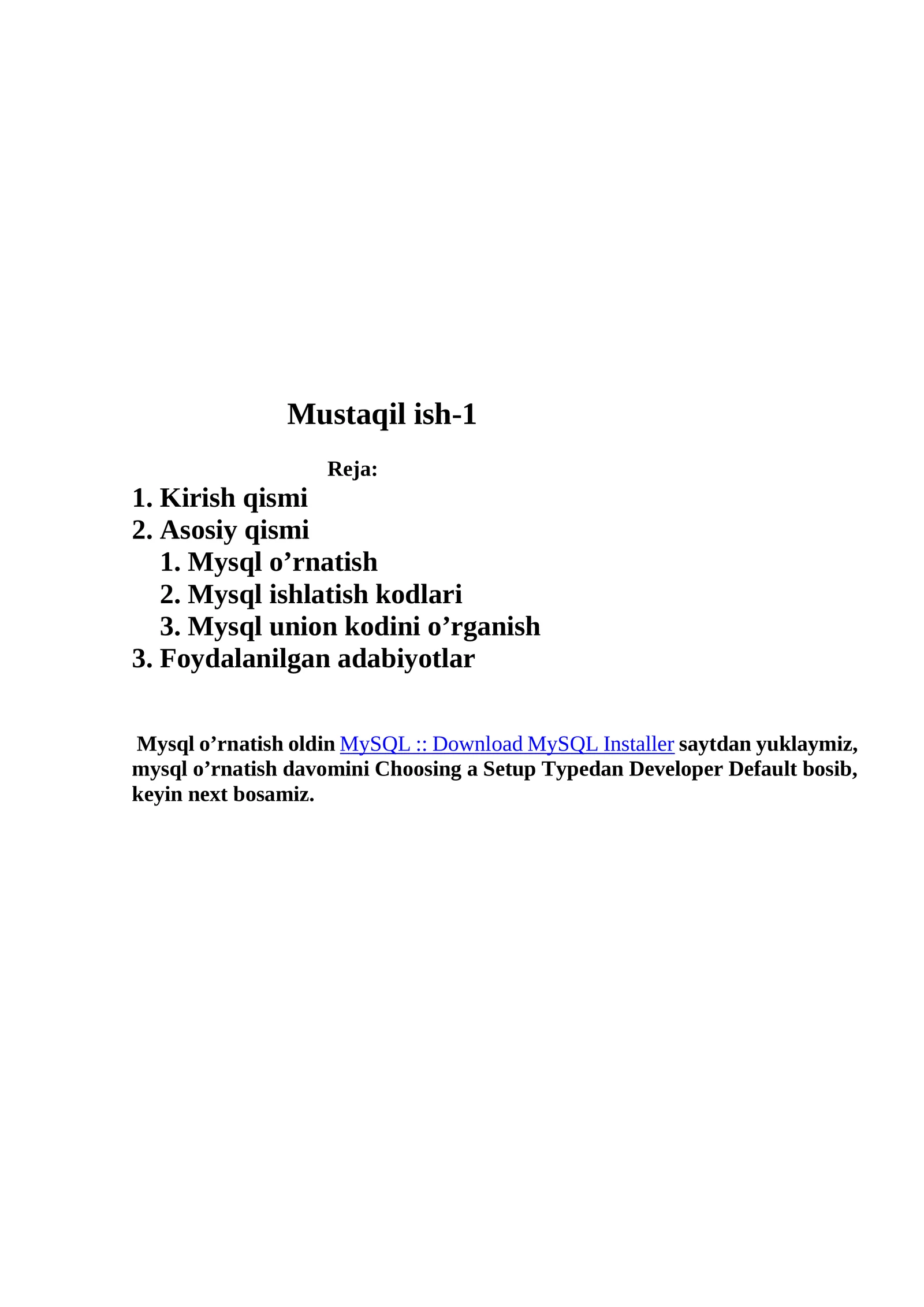 Step-by-step guide to installing and using MySQL