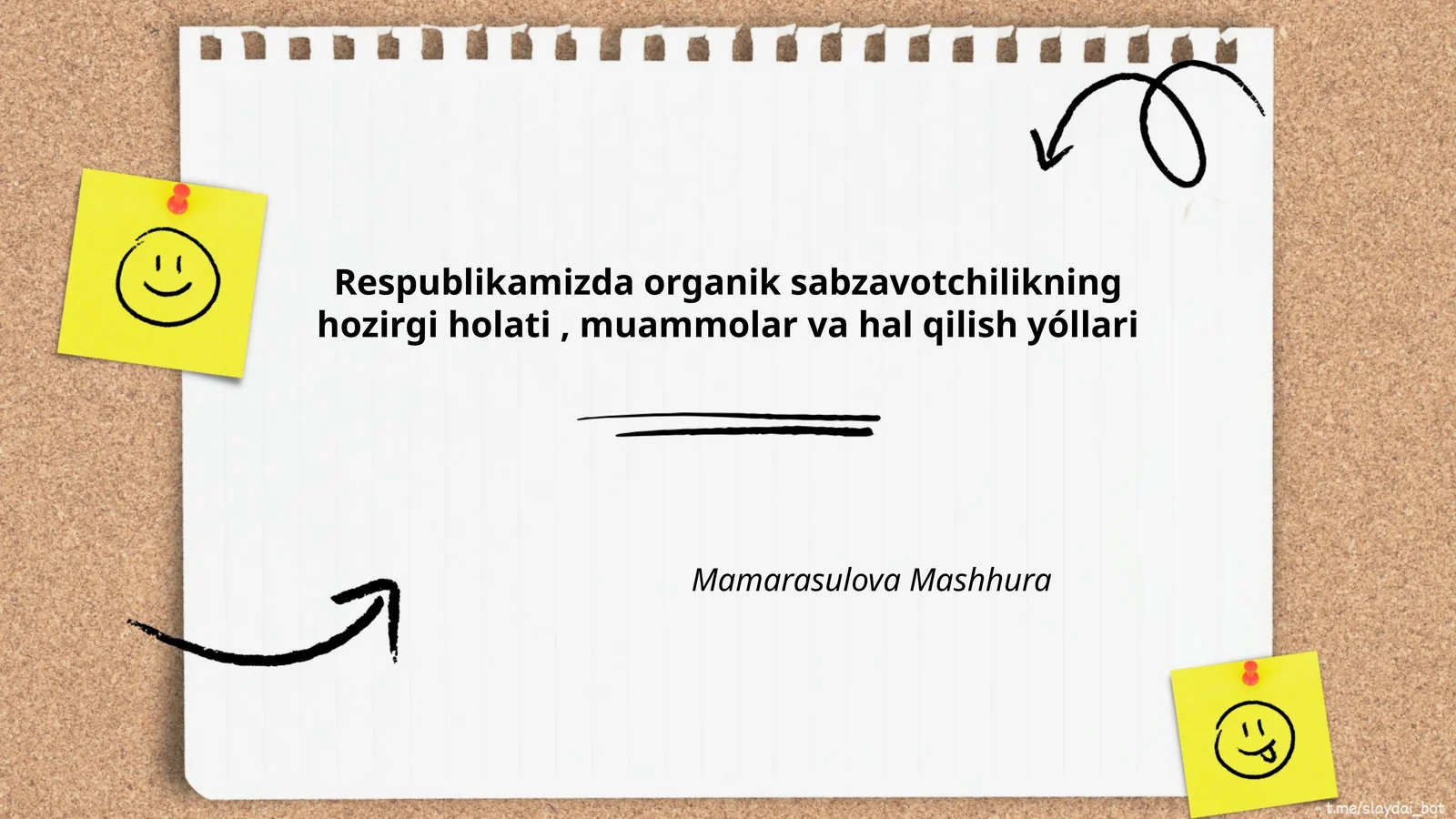 Organik sabzavotchilikning rivojlanishi