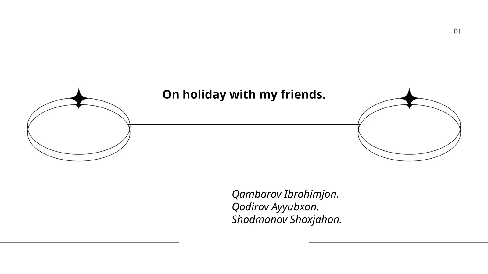 On holiday with my friends