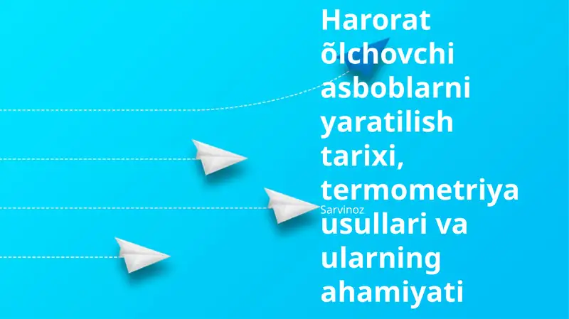 Termometriya usullari va ularning ahamiyati