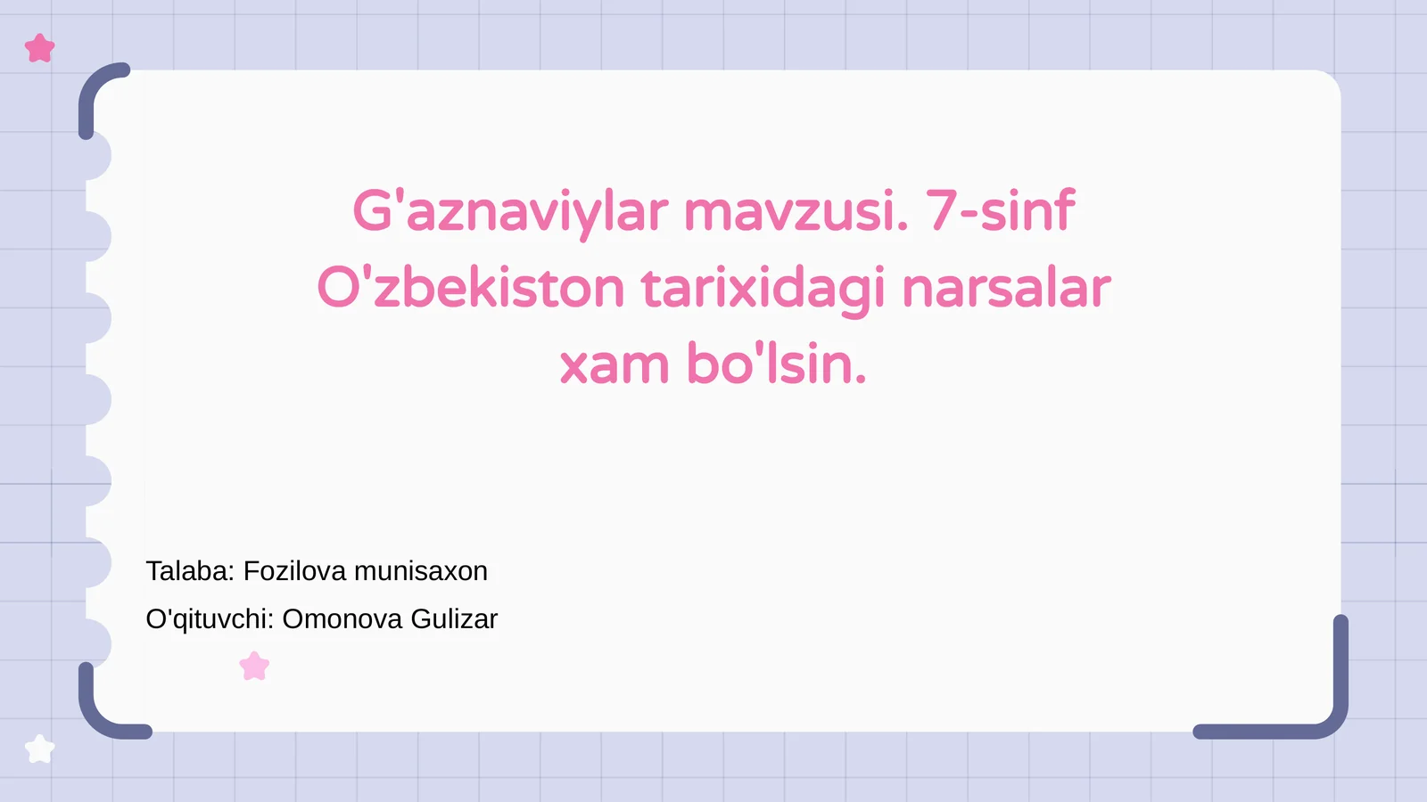 G'aznaviylar mavzusi