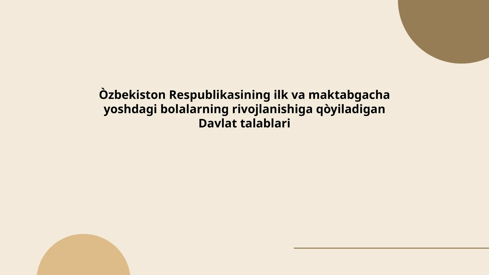 Davlat talablari