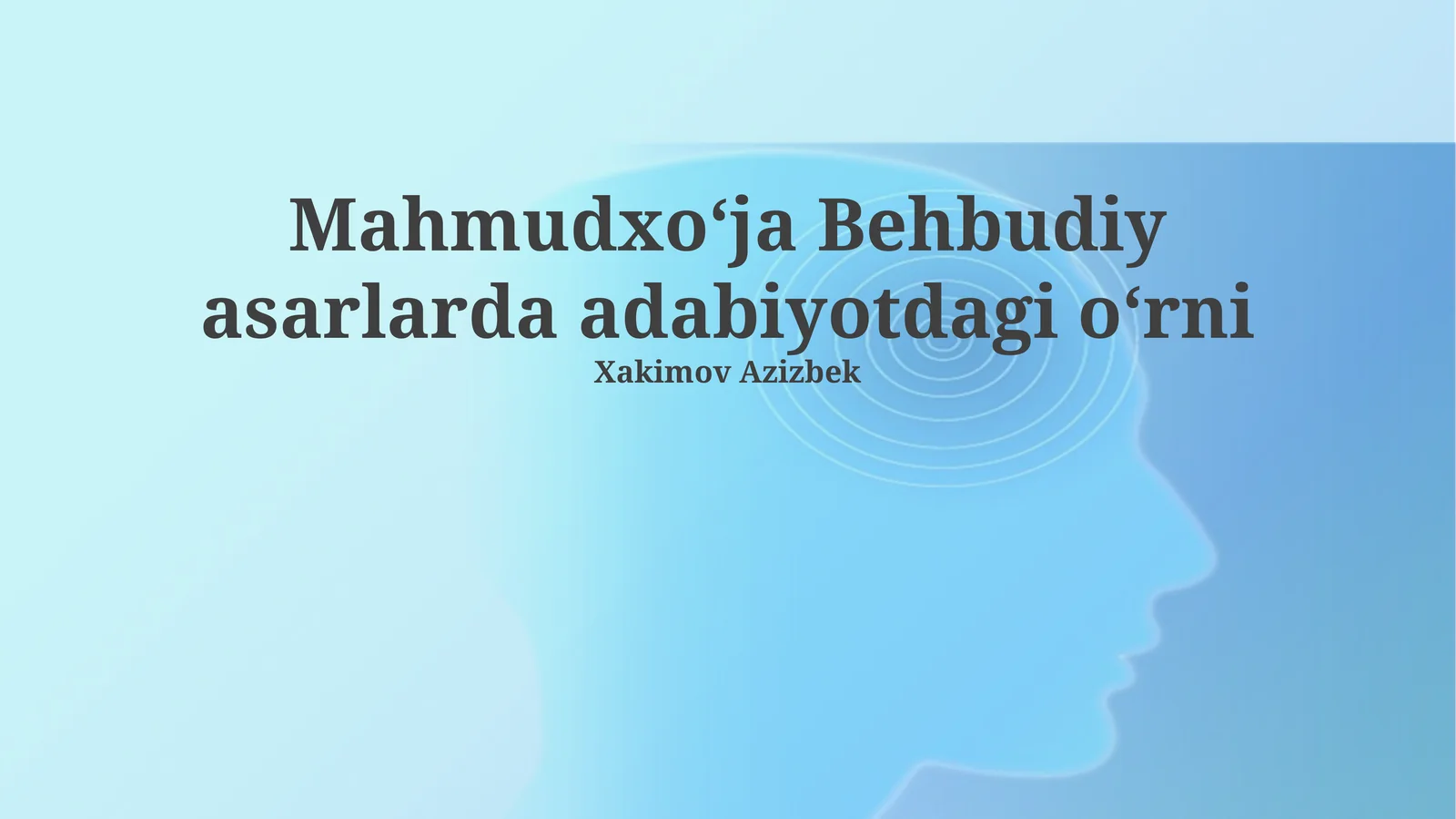 Mahmudxoʻja Behbudiy asarlarda adabiyotdagi oʻrni
