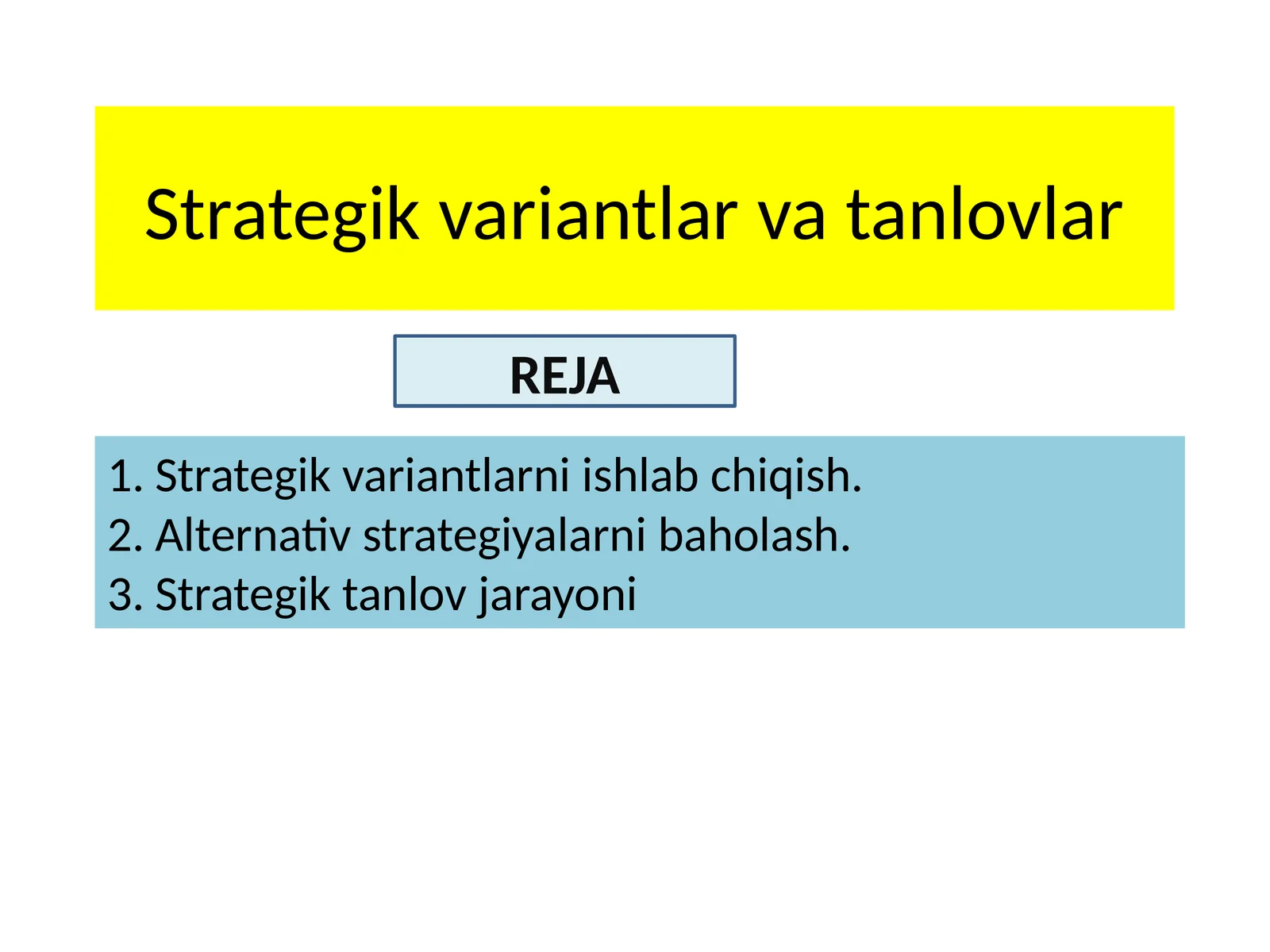 Strategik variantlar vatanlovlar