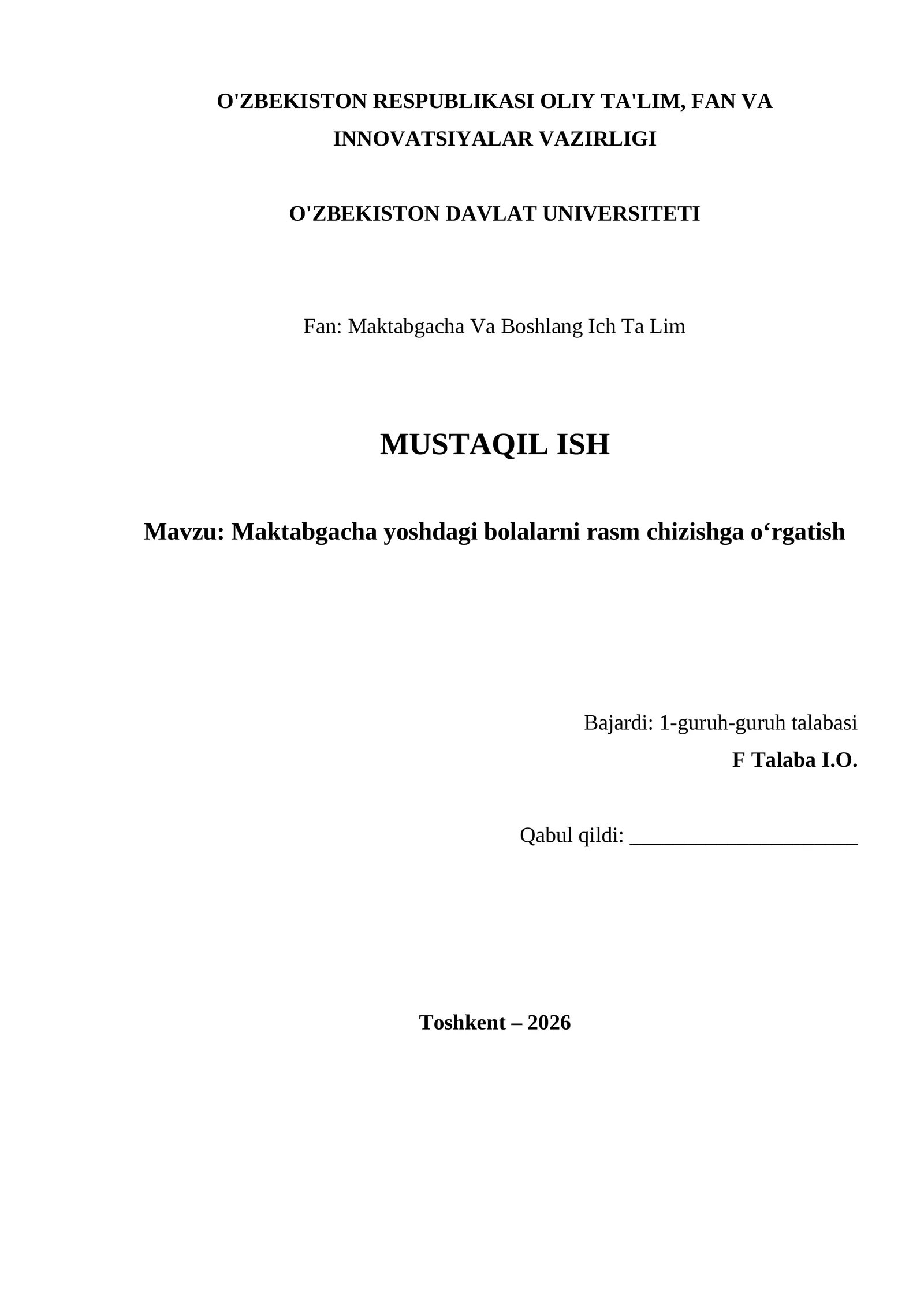 06maktab Rasm Maktabgacha yoshdagi bolalarni rasm chizishga o‘rgatish