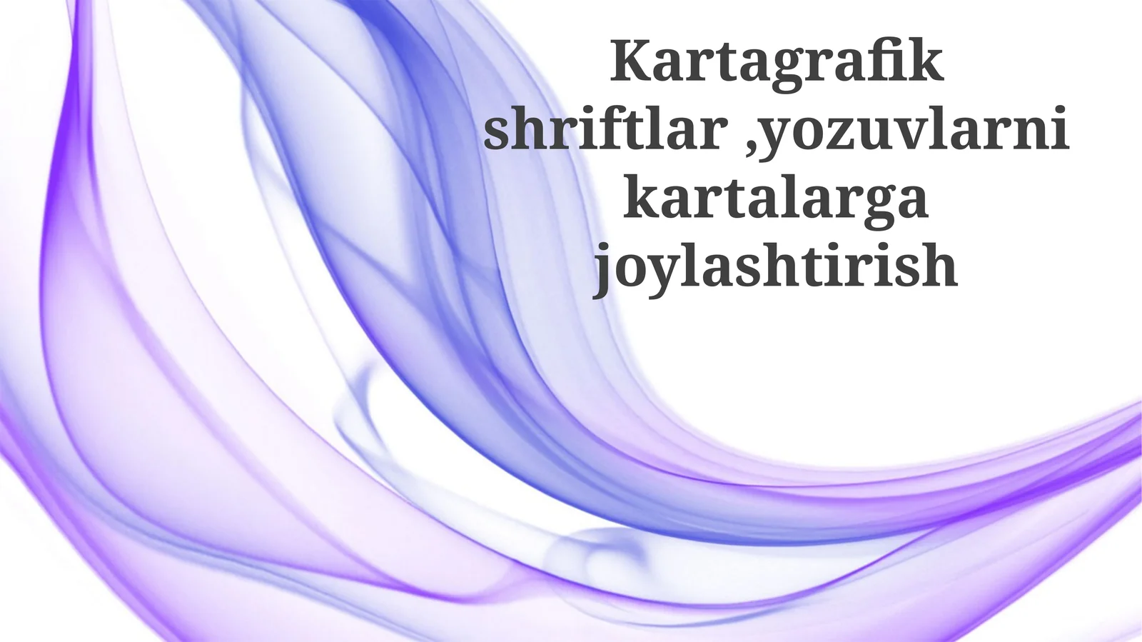 Kartagrafikshriftlar,yozuvlarnikartalargajoylashtirish