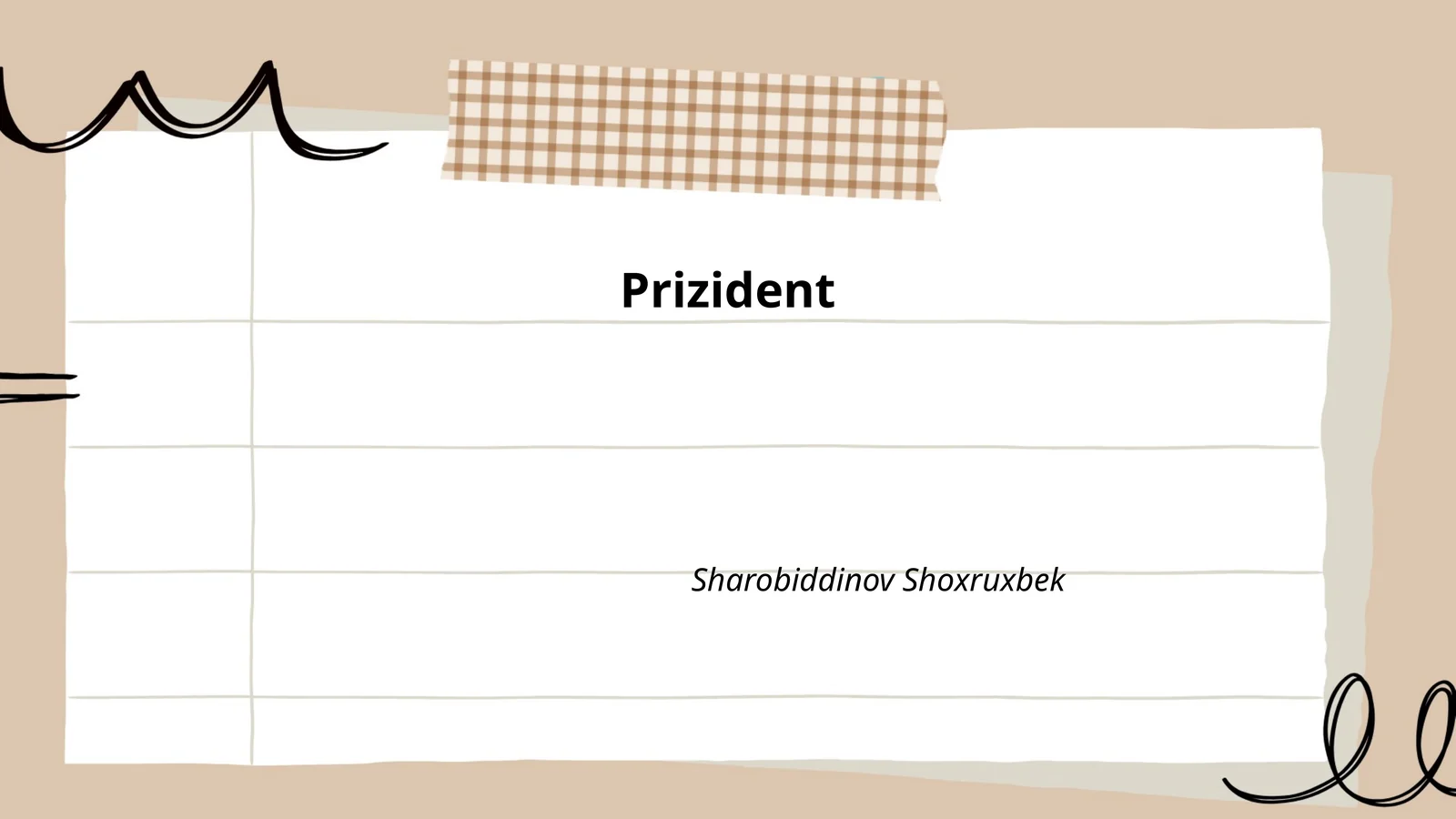 Prezidentning vazifalari