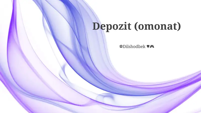 Depozit (omonat)