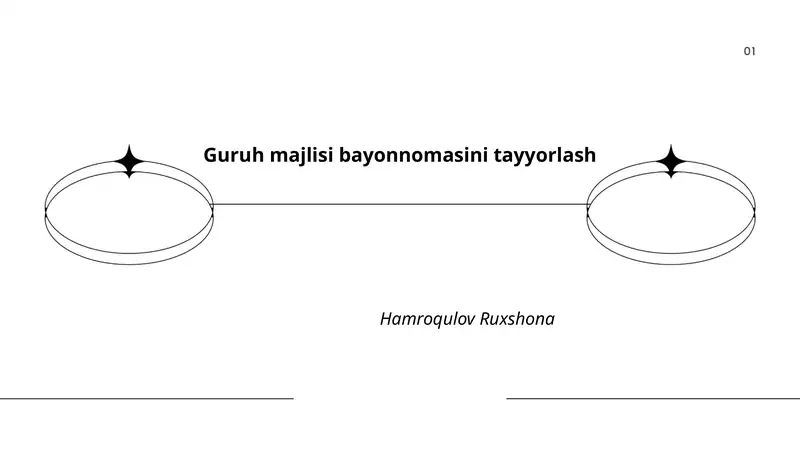 Guruh majlisi bayonnomasini tayyorlash