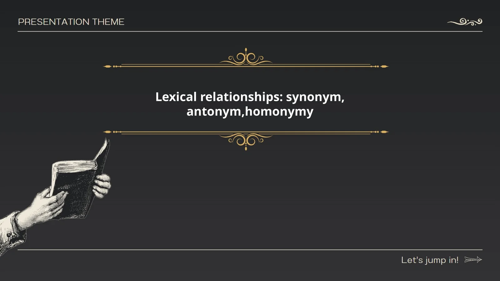 Synonymy in the English language