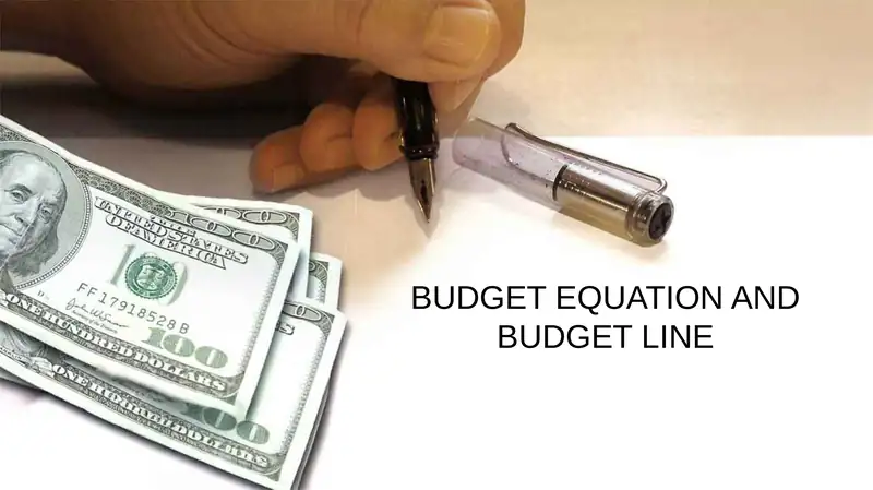 BUDGET EQUATION AND BUDGET LINE