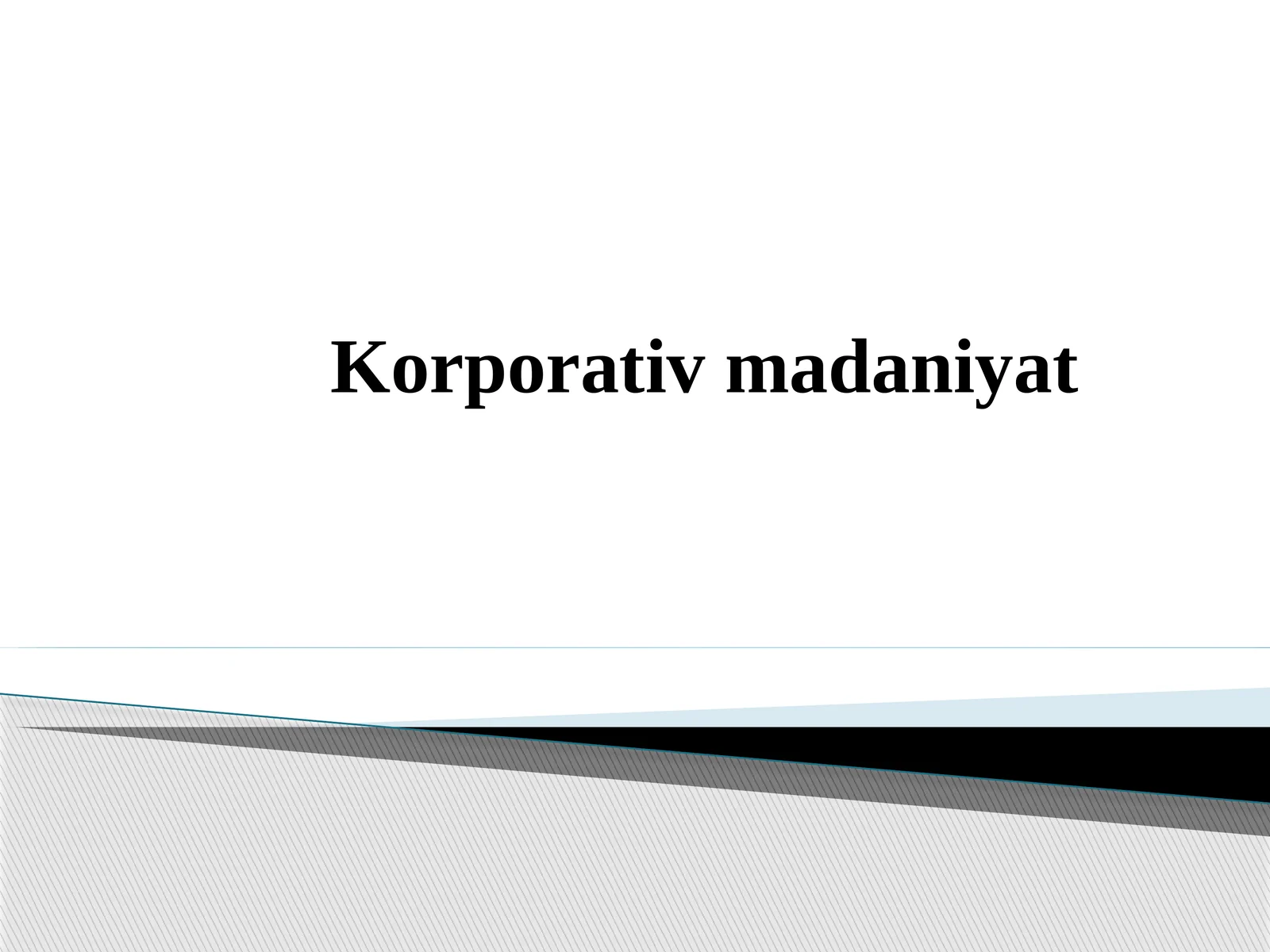 Korporativ madaniyat