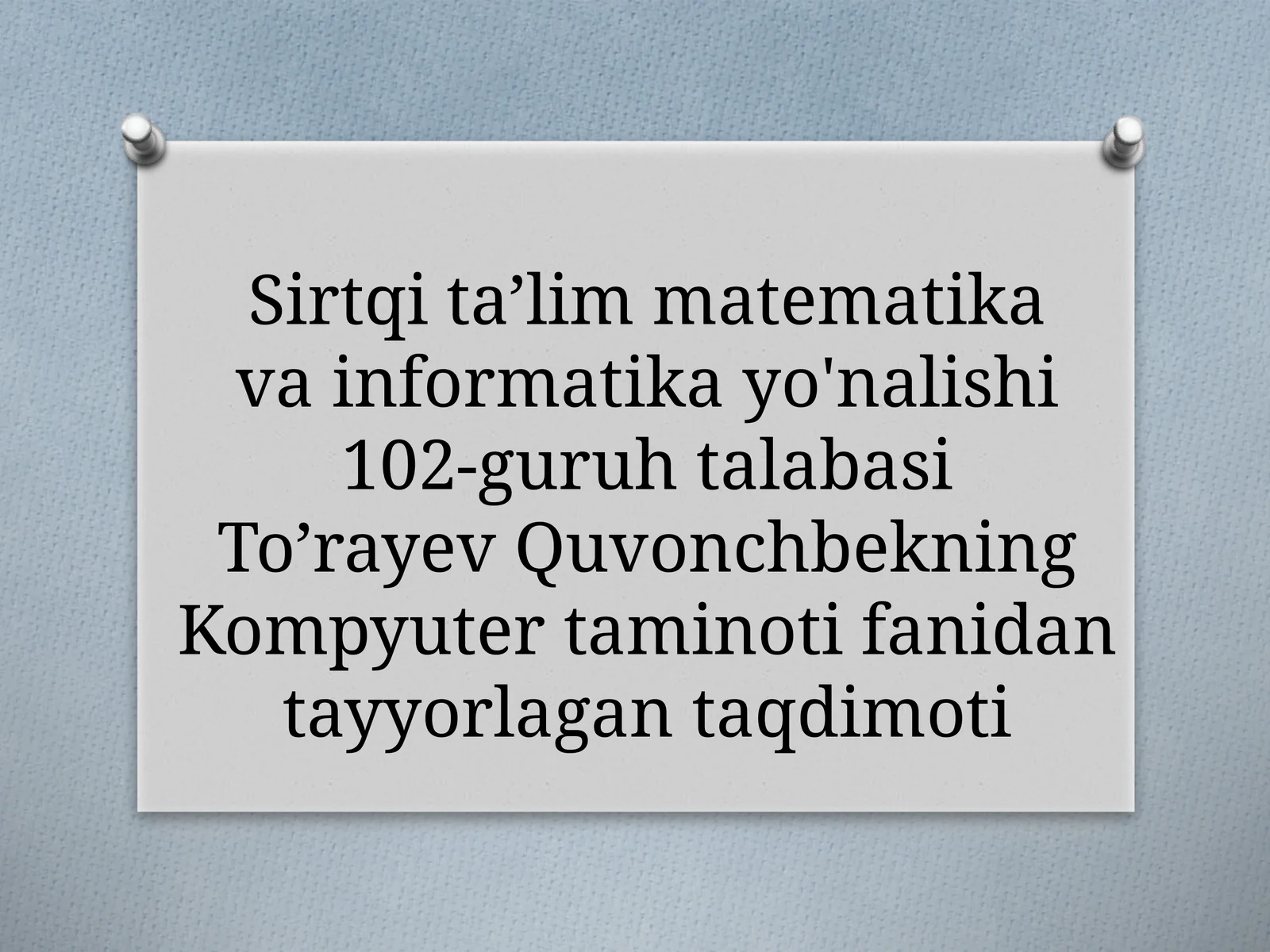 Antivirus dasturiy vositalar bilan ishlash