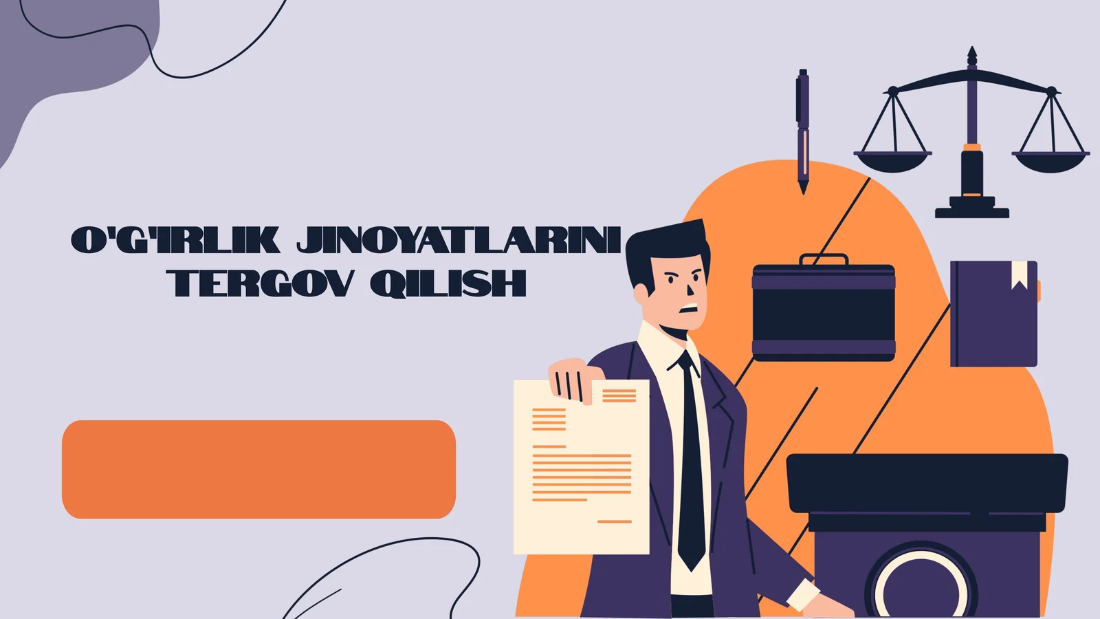 o’g’irlik jinoyatlarini tergov qilish
