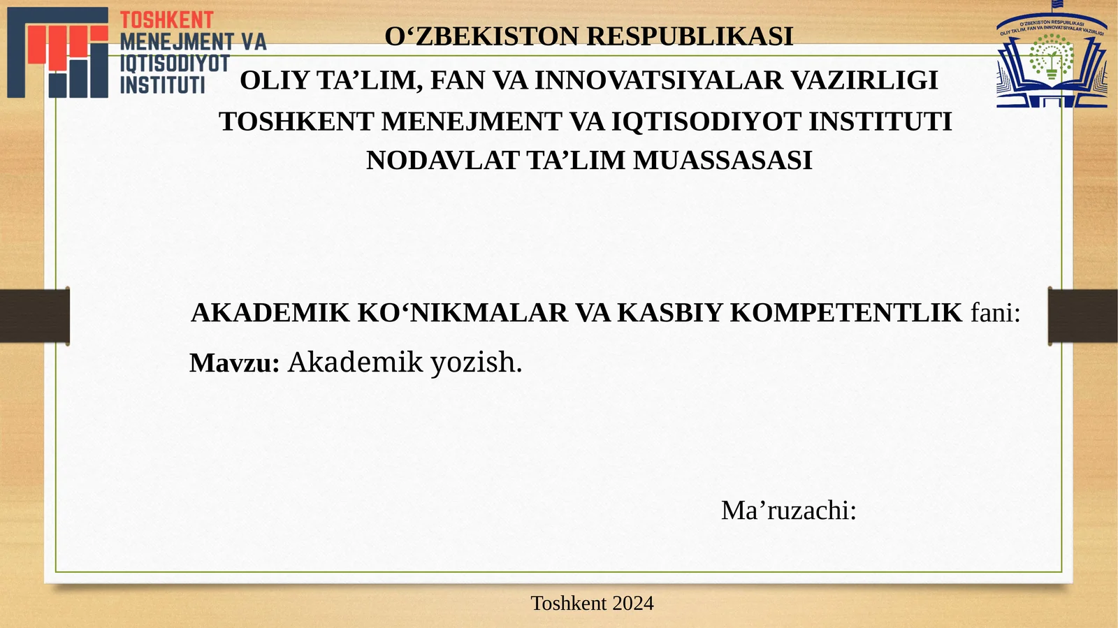 Akademik yozish